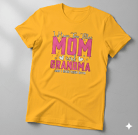Image 4 of Two titles MOM AND GRANDMA T-SHIRT 