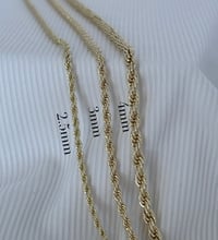 Image 2 of Cross necklace With 2.5mm 22” (Medium Cross) Rope chain, religious charm