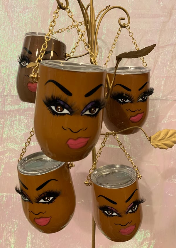 Image of 1 Pretty Lash Tumbler With Lid And Shipping included.