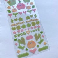 Image 3 of Frog & Tulips Deco Sticker Sheet