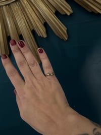 Image 7 of Très belle bague victorienne, plaqué or rose avec perles, fin XIXème siècle! taille 48-49