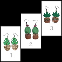 Image 2 of 2 pc Succulent Earrings 