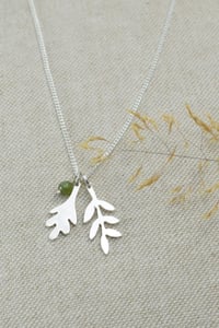Image 2 of Rowan and oak leaves necklace 