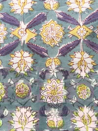 Image 4 of Namaste fabric jaune et bleu