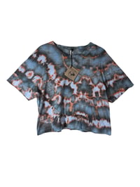 Image 2 of L Crop Tee in Ember Ice Dye #3