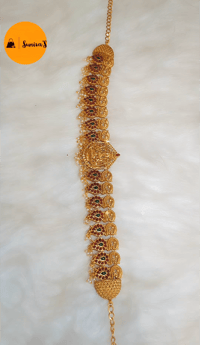 Image 3 of Goddess Laxmi Temple Jewelry Belt/ Kamarpeti