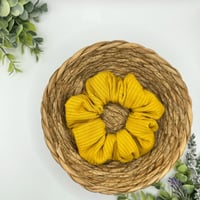 Image 2 of Mustard Ribbed Scrunchie