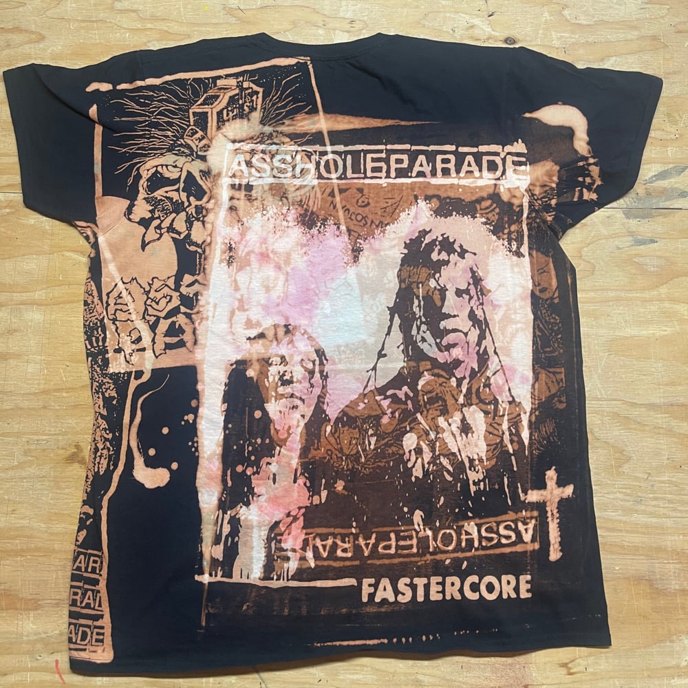 Image of ASSHOLEPARADE - ALL/OVR bleach print #6 (SIZE XL)