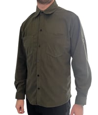 Image 4 of Tinsley Cord overshirt in Olive 