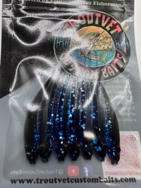 Black & Blue Rasberry Slurpee Minnow 7 pcs