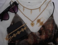 Image 3 of Sacred Heart Necklace (Gold)