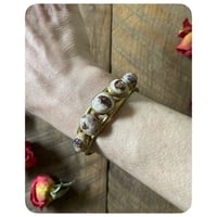 Image 2 of Five Stack Opal Cuff in Solid Brass