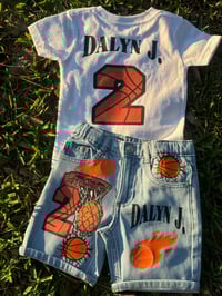 Image 2 of Denim Pants/Short Set