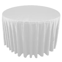 Image 2 of White Velvet  Tablecloth 