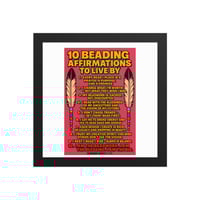 Image 3 of Beading Affirmations Framed poster