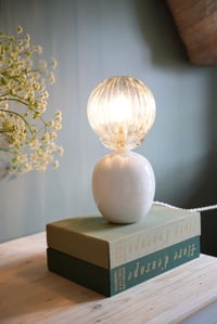 Image 4 of Lampe Ceramique  & verre strié