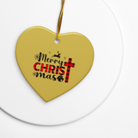 Image 2 of Ceramic ornament (Merry CHRIST- mas)