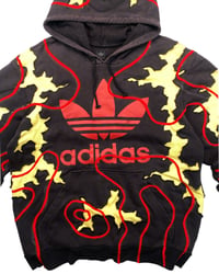 Image 7 of Reworked Cracky Flow Adidas Hoodie Size M