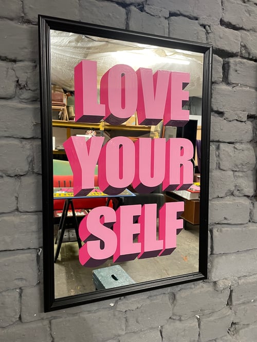 Image of Vintage Mirror Love Your Self