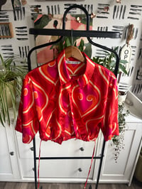 Image 1 of Zara crop printed top