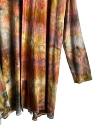 Image 5 of M Jersey Knit Cardigan in Earthy Watercolor Ice Dye