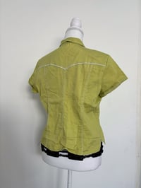 Image 3 of Vintage green zip shirt // M