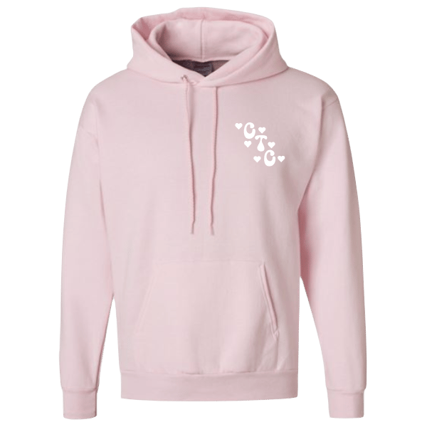 Image of Pink Hearts Around Change Hoodie
