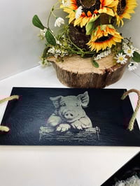 Image 4 of  Rope Handle Rectangular Cheese/Grazeboard