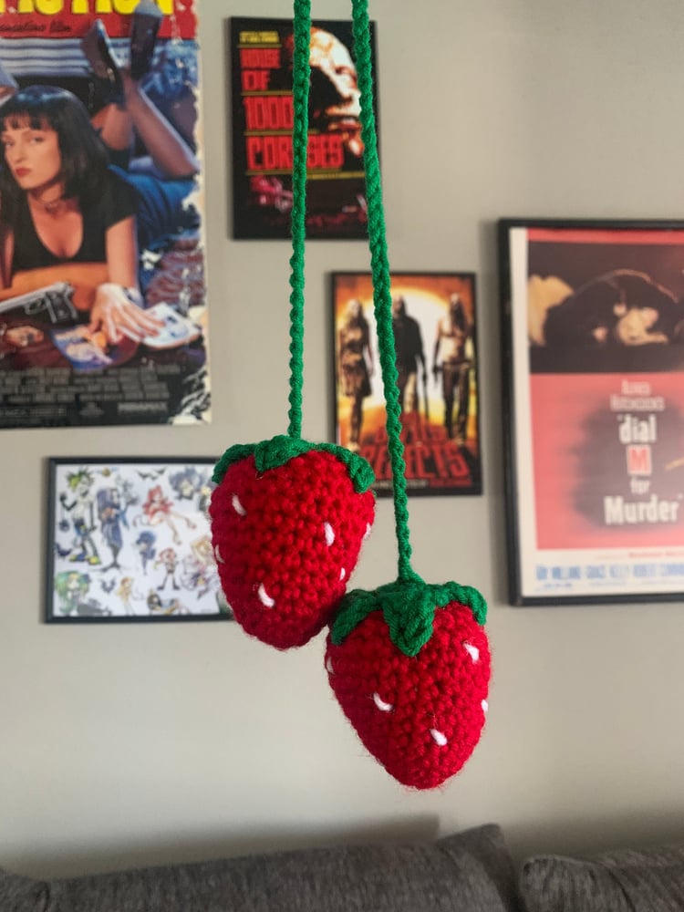 Image of Strawberry Car Hanging 