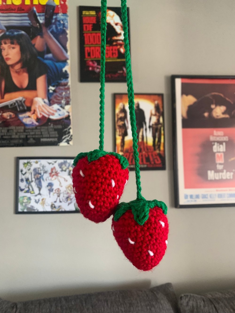 Image of Strawberry Car Hanging 