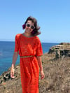 CORAL LACE KAFTAN