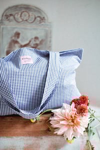 Image 6 of Tote bag [Vichy bleu foncé]