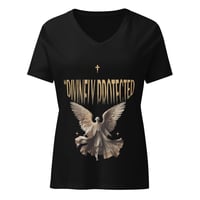 Image 1 of Women’s relaxed DIVINELY PROTECTED v-neck t-shirt