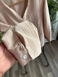 Image 3 of Light weight button down top
