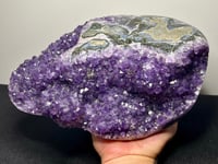 Image 1 of Large Amethyst & Polished Agate Statement Piece #3008
