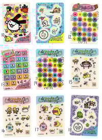 Image 3 of vintage tamagotchi stickers + trading cards