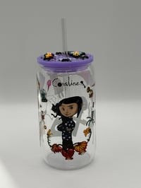 Image 1 of 16oz Coraline Glass Tumbler