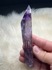 Image 4 of  Phantom Smoky Amethyst Wand #842