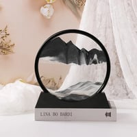 Image 1 of Sandscape Kinetic Sand Art Frame Quicksand 3D Dynamic Liquid Hourglass Moving Sand Painting Flowing 