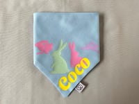 Image 5 of Personalised Easter Bunny Dog Bandana
