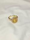 Diamond Virgin Mary Adjustable Ring