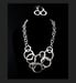 Image of Silver Multi  Circle Necklace Set