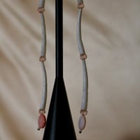 Image 2 of 3 tier Pink MOP & Dentalium Earrings