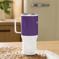 Image 6 of Travel mug with a handle (The Lord's Prayer on dark purple)