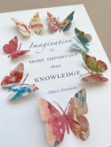 April 25th - imagination   - Butterfly quote art