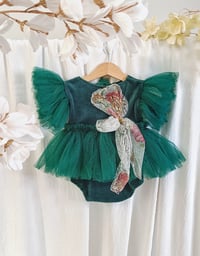 Image 1 of Body-dress Sagara - size 12 months - emerald