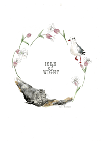 Image 2 of Seal Wreath 20x20cm Art Print