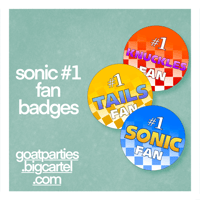 Image of Sonic #1 Character Fan Badges