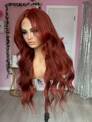 Image of human hair auburn (ready to ship) 