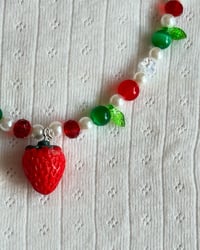 Image 3 of Strawberry Inspired Necklace 